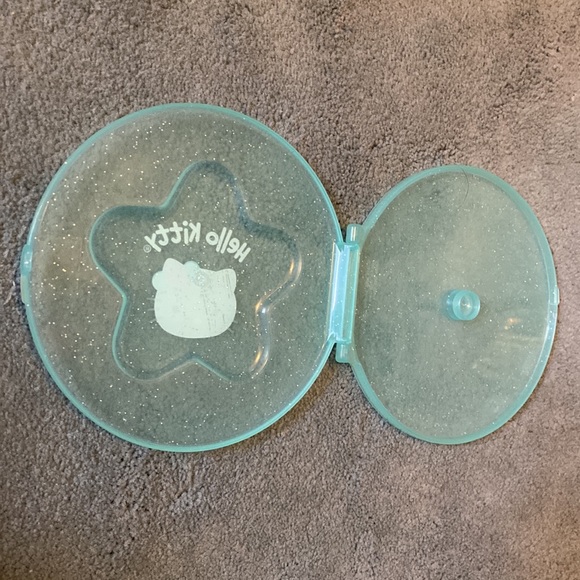 Vintage Y2K Hello Kitty CD DVD PC Video Game Case - Sparkle Glitter Blue - Picture 4 of 7